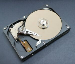 opened harddrive