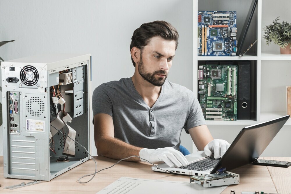 Professional computer technician